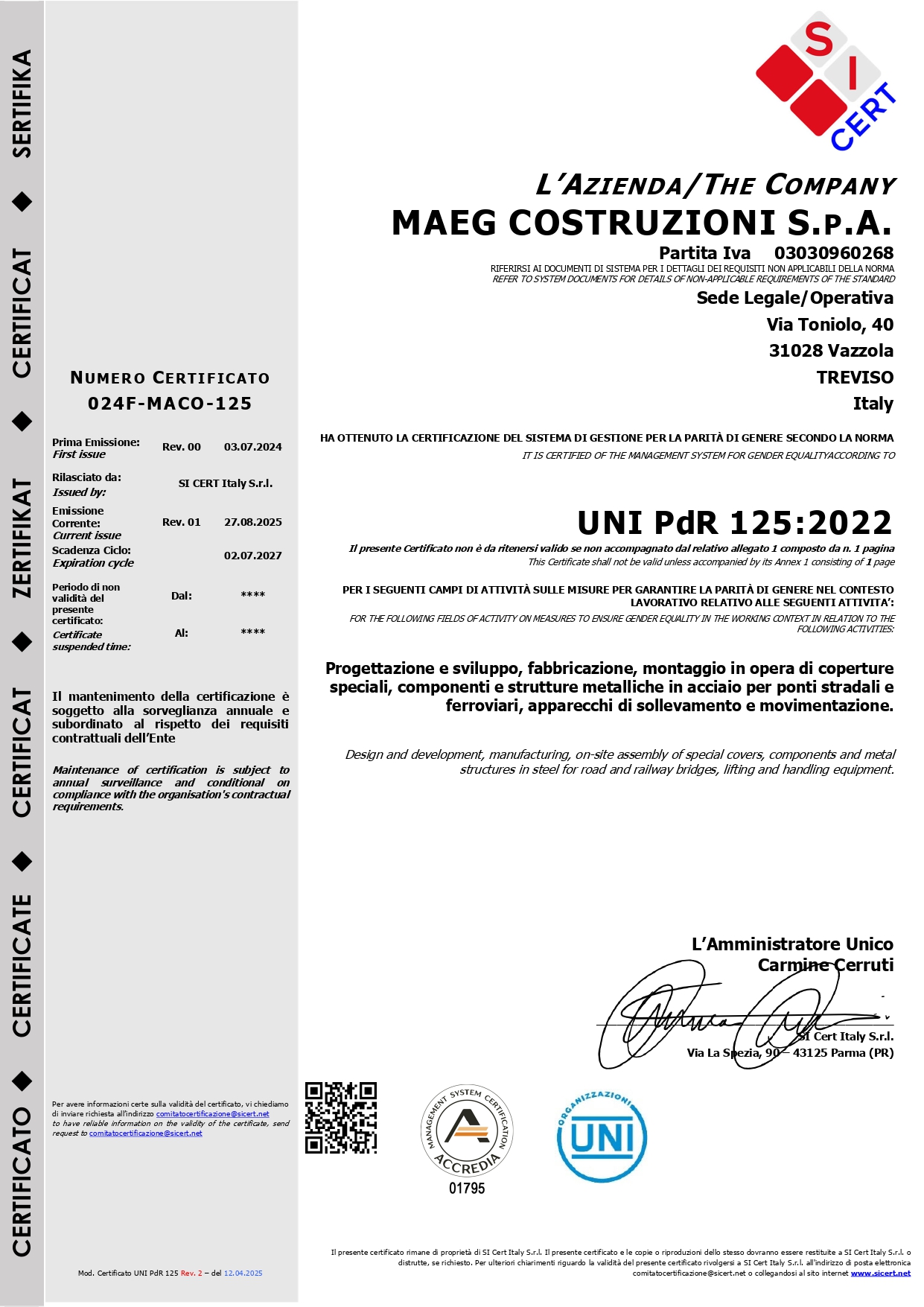 UNI PdR/125